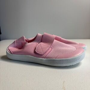 Kids Pink Slip On Mesh Sneakers Hook and Loop Shoes Size 32